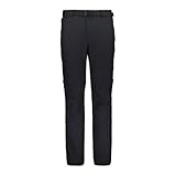 CMP Pantaloni Zip off Elasticizzati da Uomo, Antracite, 52