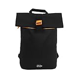 I-TOTAL® - Zaino Ecologico in RPET con chiusura a cinghia. Sacca da viaggio comoda ed elegante (ARANCIONE)