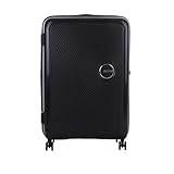 American Tourister Soundbox - Trolley L Espandibile Valigia, 77 cm, 97/110 L, Nero (Bass Black)