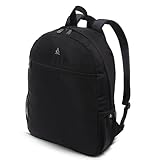 Aerolite Lufthansa - Zaino da viaggio di dimensioni massime, 40 x 30 x 10 cm, materiale riciclato, ecologico, resistente alla doccia, 40 x 30 x 10 cm, colore: nero, Nero , S