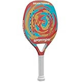SPORTNOW Racchetta Padel in Fibra di Carbonio, Padel con Impugnatura Antiscivolo in EVA Memory Foam, Borsa di Trasporto Inclusa, Giallo