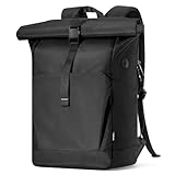 Inateck Zaino Porta PC 25L-30L, Daypack Donna Uomo con Scomparto per Scarpe Separato e Porta per Cuffie/Ricarica, Nero