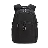 Amazon Basics Zaino per laptop, da viaggio, adatto per laptop da 17', Nero