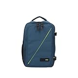 American Tourister Take2Cabin - Borsa da cabina Ryanair 25 x 20 x 40 cm, 24 L, 0,40 kg, bagaglio a mano, zaino aereo S sottosella, blu (Harbor Blue)