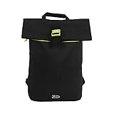 I-TOTAL® - Zaino Ecologico in RPET con chiusura a cinghia. Sacca da viaggio comoda ed elegante (GIALLO)