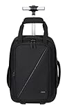American Tourister Take2Cabin - Borsa da cabina Ryanair 40 x 25 x 20 cm, 20 L, 1,40 kg, zaino su ruote, bagaglio a mano, zaino aereo S Underseater, nero (nero)