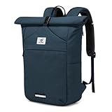 SKYSPER Zaino Uomo Rolltop Zainetto Espandibile per Uomo Donna da Viaggio Lavoro Zaino per Laptop 15,6 Pollici Università Casual