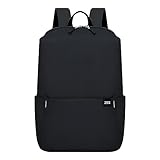 Zaino da escursionismo grande regalo, piccolo zaino colorato, borsa da uomo e donna, borsa leggera per studenti militare zaini in, Nero , Taglia unica