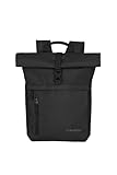 travelite zaino per il bagaglio a mano, zaino per laptop da 15,6 pollici, BASICS, zaino da viaggio con funzione roll-top, 60 cm, 35 litri