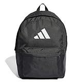 adidas Unisex - Adulto CLASSIC 3BARS BACKPACK, Black / White, One Size