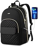 Breold Zaino Porta PC Donna 15,6 Pollici Zaino Ragazza per Computer Portatile con Porta USB per università,Viaggi, Lavoro,Scuola,Ufficio