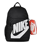 Nike Zaino (20 l, bambini più grandi), nero/arancione/bianco, HJ4186-010, MISC, Bianco/nero/arancio, taglia unica, Sport