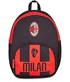 Seven Zaino Small Milan, Rosso Nero, Zaino Mono Scomparto con Tasca per Borraccia e Tasca Frontale, Capienza 14 Litri, per Bambino, Asilo