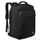 MATEIN Zaino Viaggio 40x30x20, Bagaglio a Mano Aereo Zaino da Viaggio per Donna Uomo, 30L Zaini Cabina Compatto Leggero Zaini Casual Espandibile Travel Bag per Ryanair, Wizz Air, Easyjet, Nero