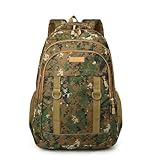 CINGHI LUSSO Militare 25L Zaino tattico Molle Multiple Tasche a Spalla Militare Zaino Assalto Impermeabile per Outdoor Caccia Corsa Viaggio Ciclismo Campeggio Trekking, Mimetico 04
