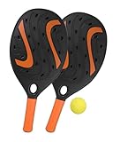 Racchette da Padel con Pallina Set 2 Racchette in Plastica cm 41 con Palla Racchettoni da Spiaggia con Pallina Padel Beach Tennis Pool Party Racchette Spiaggia Coppia Racchette Piscina Giardino