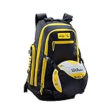 Wilson AVP Backpack YE, Volleyball Unisex-Adult, Black/Yellow, Uni