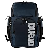 arena Team Backpack 45 Grande Zaino da Nuoto e Piscina, Zaino da Viaggio Sportivo per Palestra e Tempo Libero, Zaino da Mare con Sacca da Nuoto per Indumenti Bagnati e Fondo Rinforzato, 45 Litri