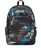 Seven Zaino Scuola Freethink, Nero Verde, Boy, Zaino Doppio Scomparto Con Supporto USB, Tasca Porta PC o Tablet e Tasca Porta Borraccia, Zaino Medie e Superiori, Bambino Ragazzo