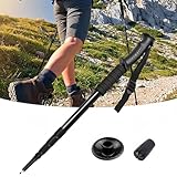 Bastoncini da Trekking Telescopici in Alluminio,Bastoni Nordic Walking,Bastoni da Trekking per Walking,Trail Running e Escursionismo,Uomo e Donna,Estensibili,Regolabili e Leggeri,52-110cm (1PC)