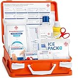 AIESI® Cassetta medica di pronto soccorso con ALLEGATO 2 per aziende meno 3 dipendenti, Conforme DM388/DL81, Made in Italy