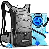 Lunidry Zaino Idratazione con Vescica 3L, Sacca Idratazione Running Zaino Idratazione, Zainetto per MTB Trail Ciclismo Bici Trekking Maratona