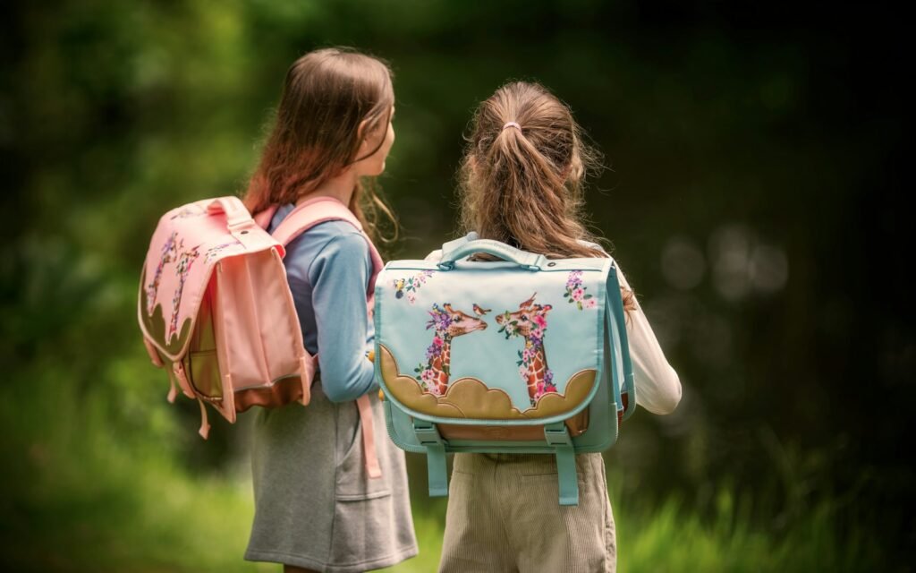 Bambine con zaini personalizzabili: immagine illustrativa per scegliere lo zaino asilo con nome